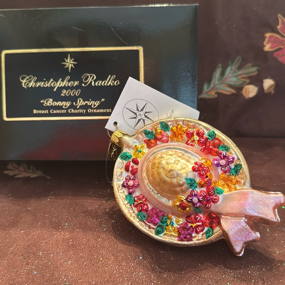 🐈‍⬛ Christopher Radko ornament EUC “Bonny Spring”